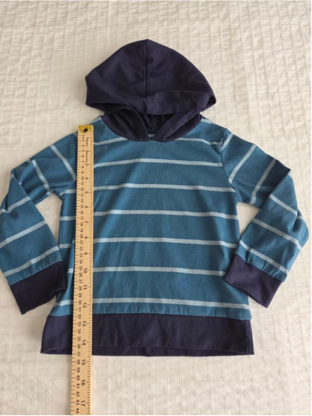 The Children’s Place Boys Striped Pullover Hoodie Blue Navy Size 3T